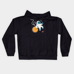 Astronaut In Space Kids Hoodie